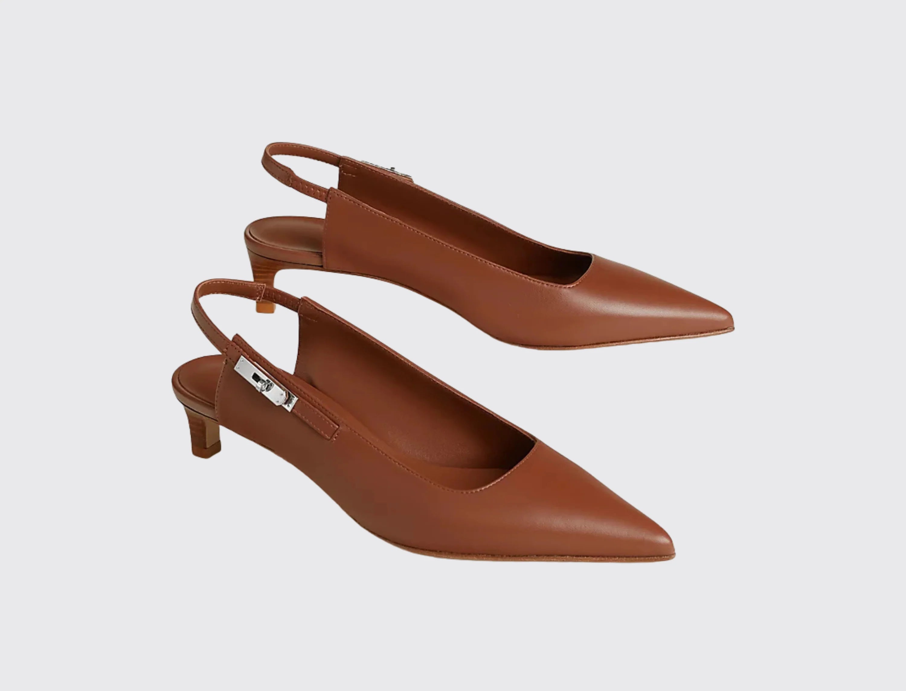 Xbrandat Lover 40 Slingback Pump – Black Nappa Leather