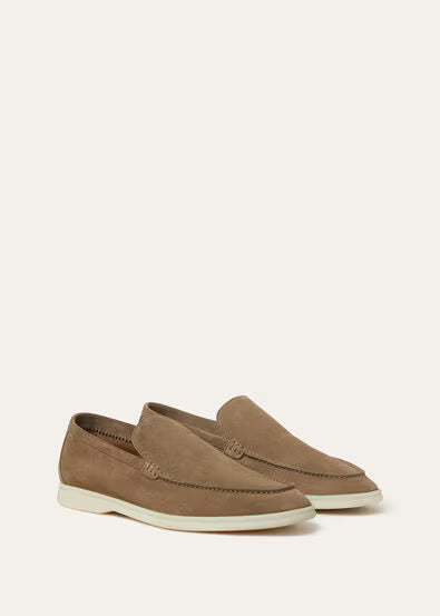 Loro Piana Summer Walk Suede Loafers