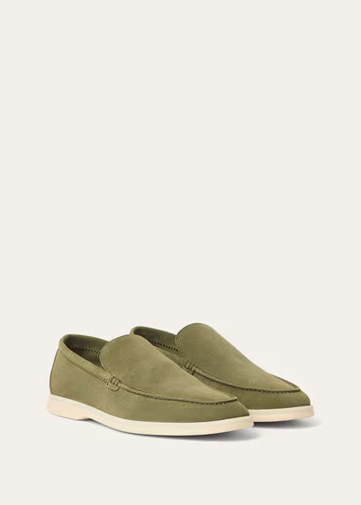 Loro Piana Summer Walk Suede Loafers