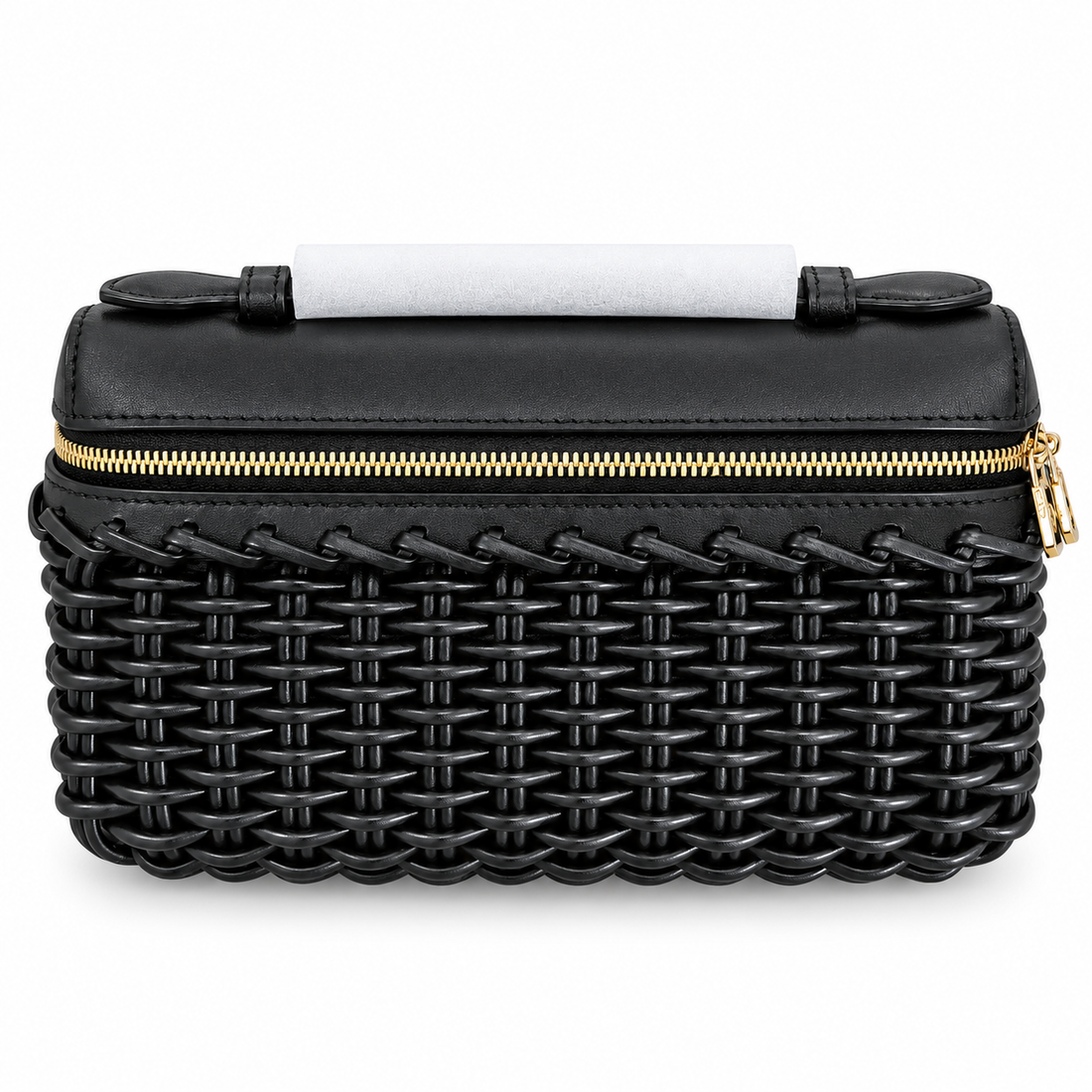 Xbrandat Woven Leather Vanity Bag