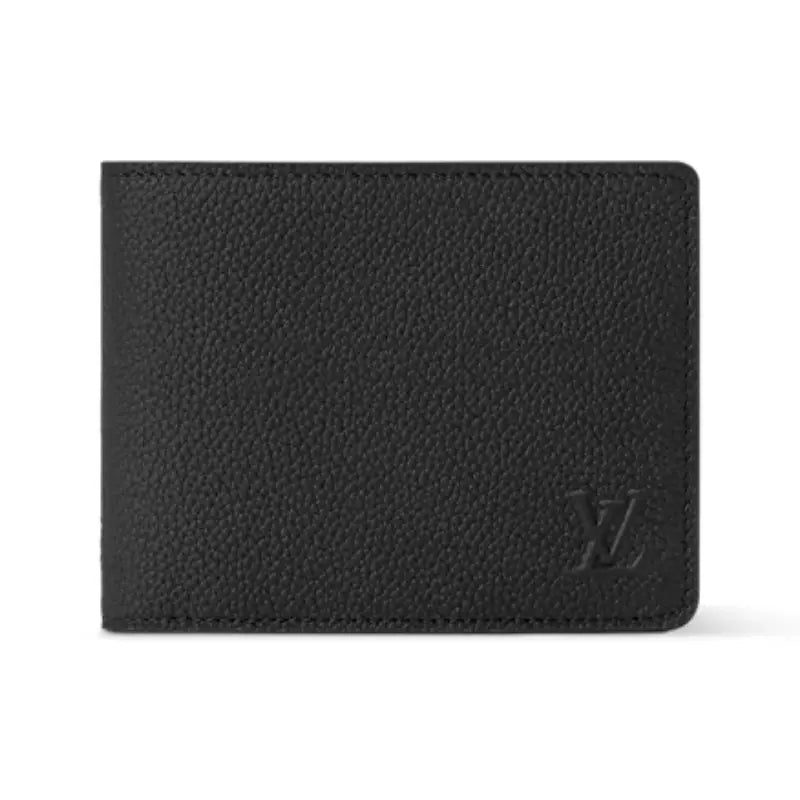 Louis Vuitton Multiple Wallet – Black Waxy Calfskin