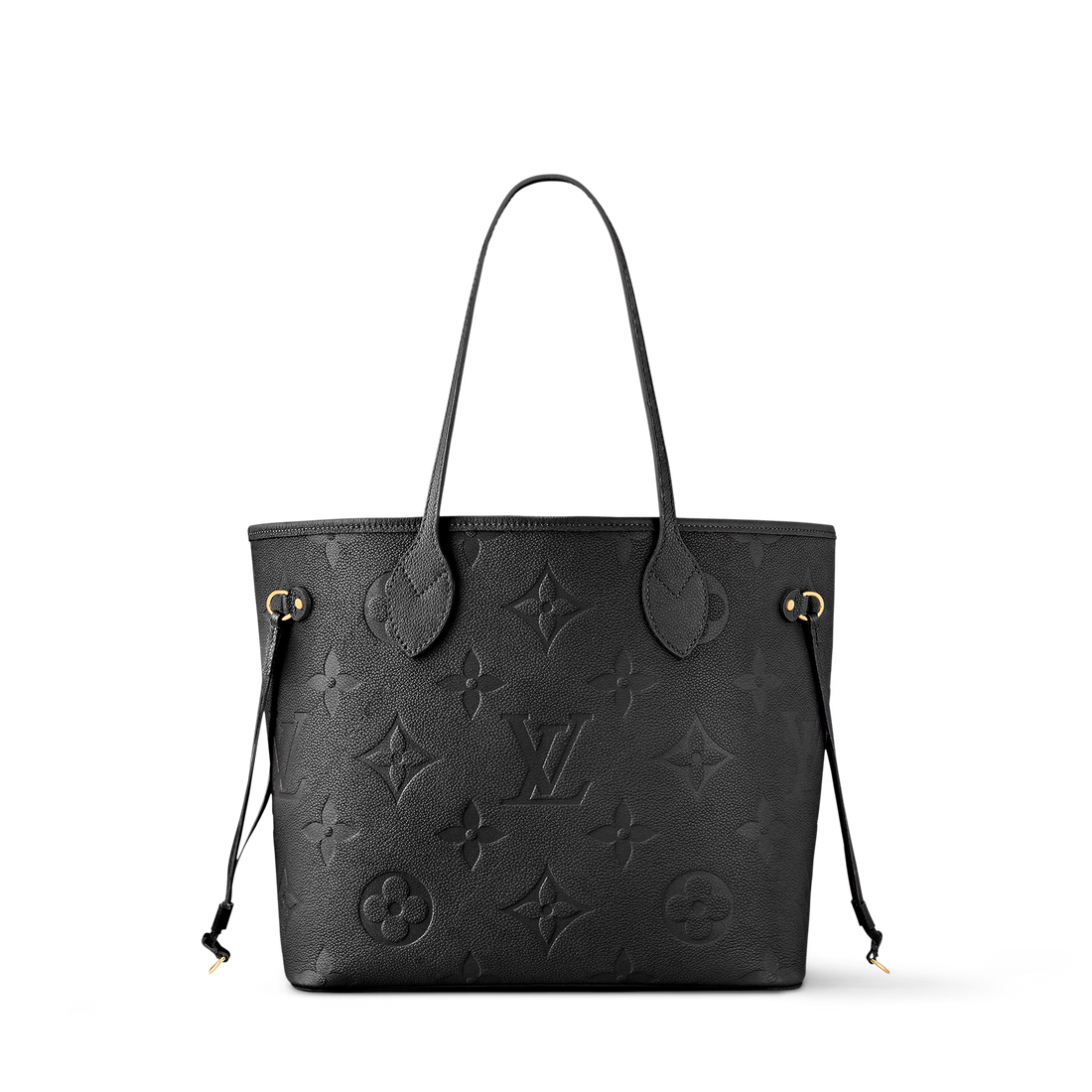 حقيبة توت إكس براندات Neverfull MM من جلد Monogram Empreinte – أسود