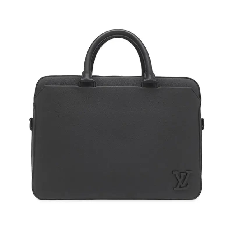 Louis Vuitton Pilot Briefcase Calfskin Matte Black