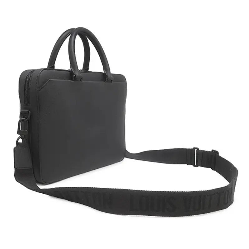 Louis Vuitton Pilot Briefcase Calfskin Matte Black