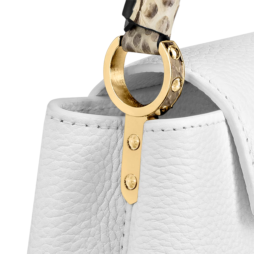 Xbrandat Leather and Python Capucines Mini Bag