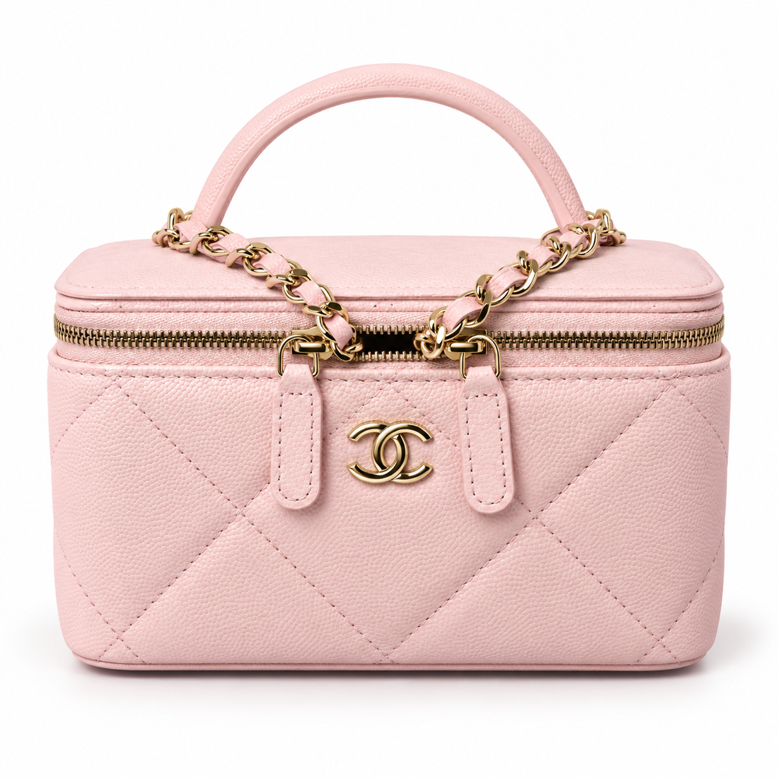 Xbrandat Quilted Mini Vanity Handbag - Style B