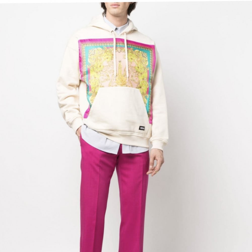 Versace هودي فرزاتشي لون أبيض - 2