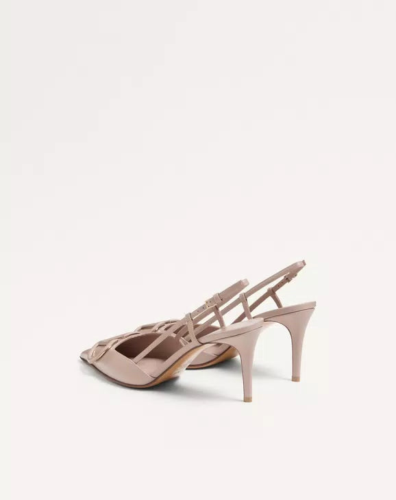 Xbrandat VLogo Signature Calfskin Slingback Pump 80 Mm