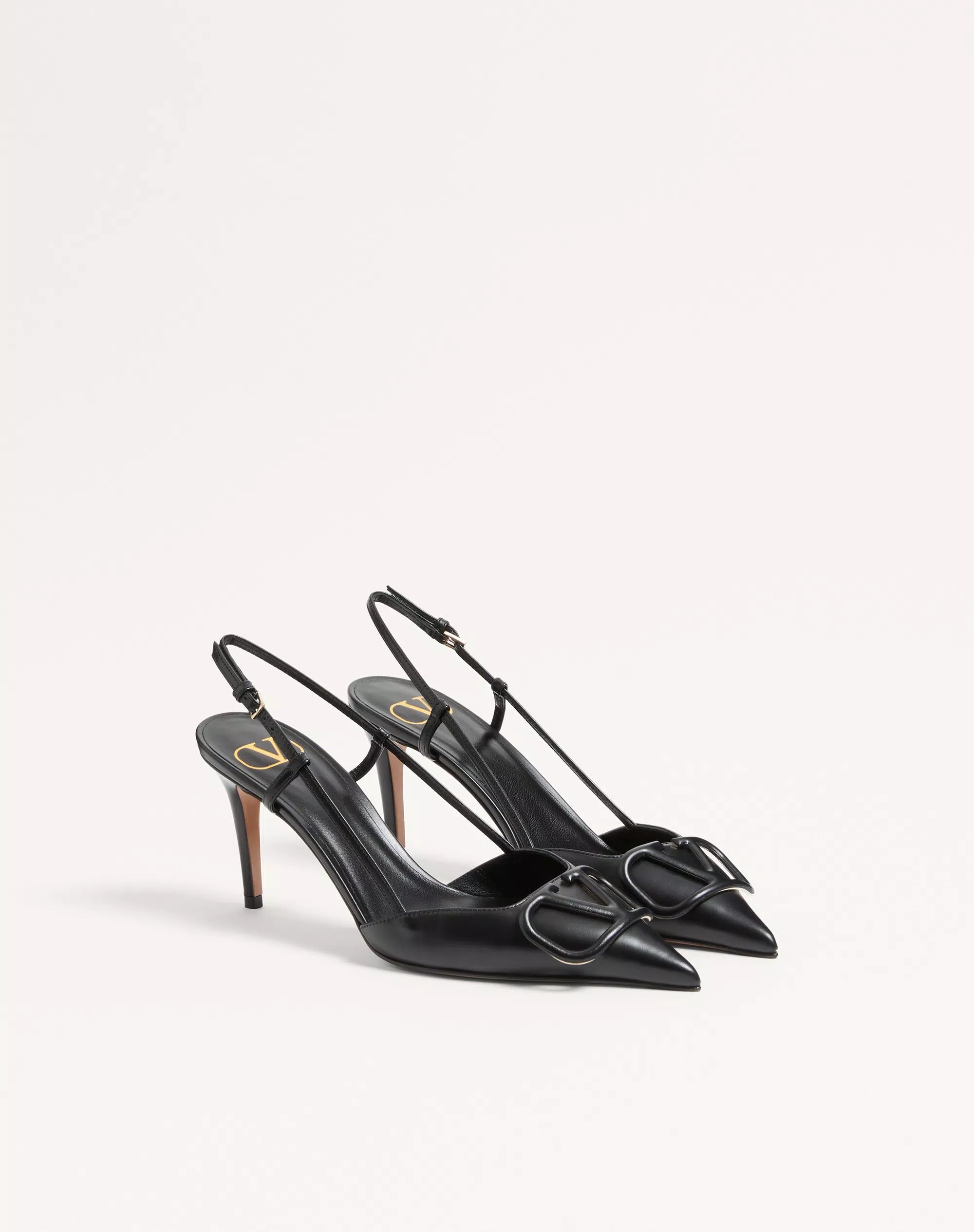 Xbrandat VLogo Signature Calfskin Slingback Pump 80 Mm