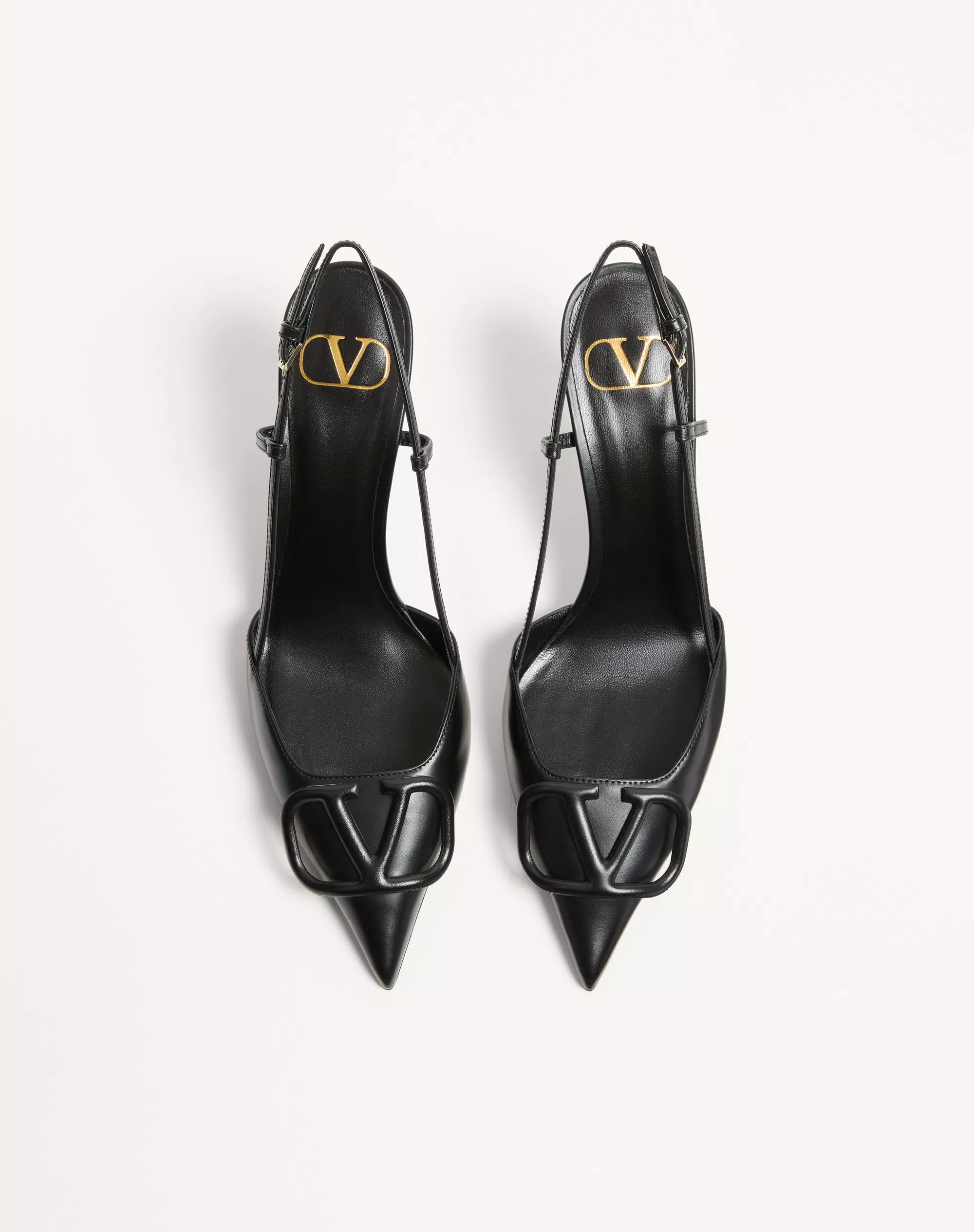 Xbrandat VLogo Signature Calfskin Slingback Pump 80 Mm