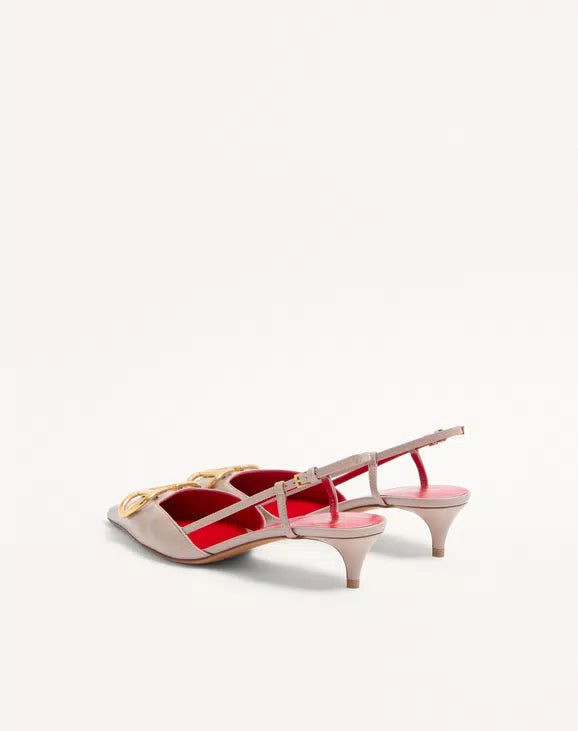 Xbrandat VLogo Signature Calfskin Slingback Pump