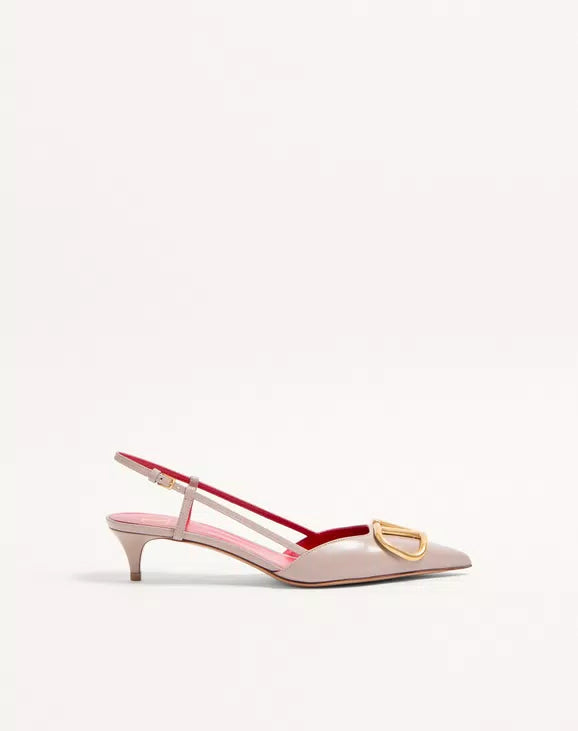 Xbrandat VLogo Signature Calfskin Slingback Pump