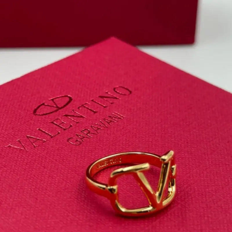 Xbrandat VLogo Ring in Gold ( Accessory )