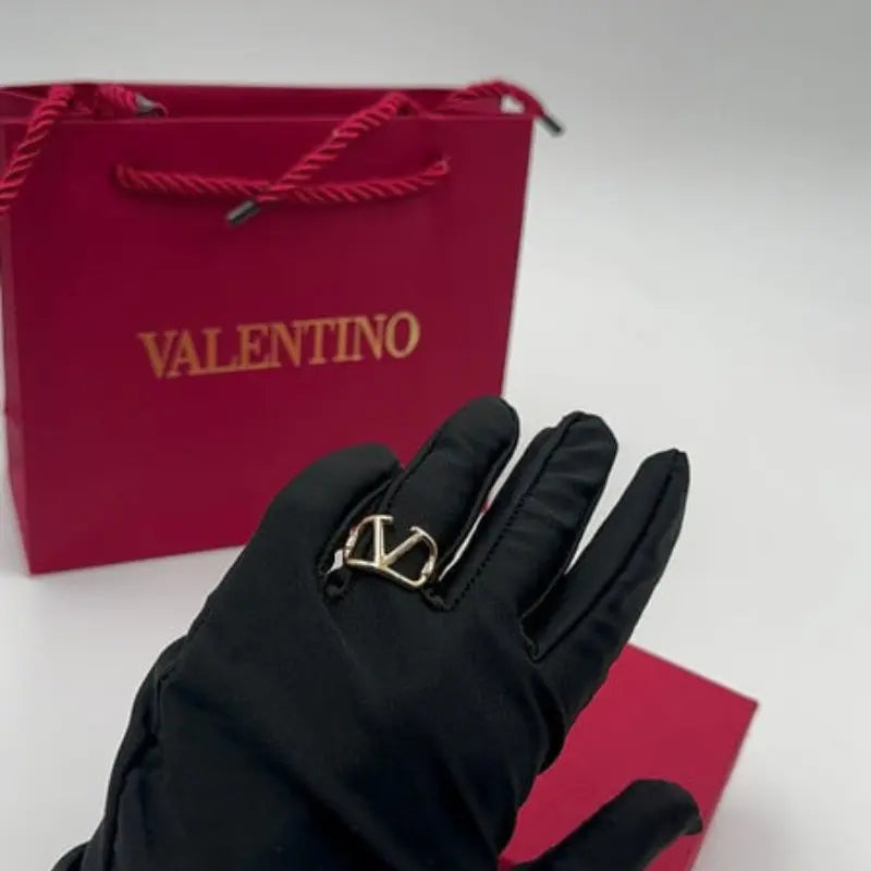 Xbrandat VLogo Ring in Gold ( Accessory )