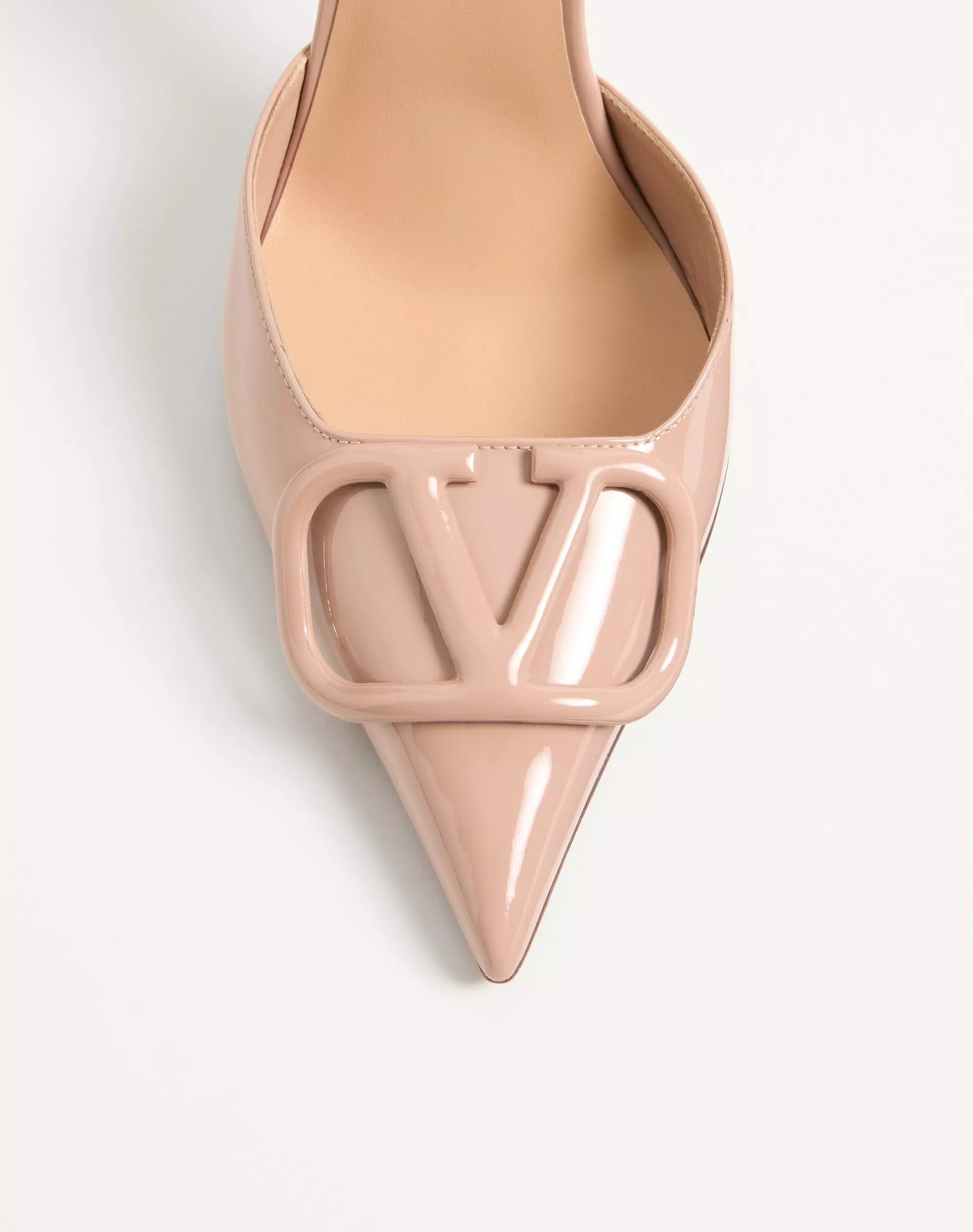 Xbrandat VLogo Signature D'Orsay Patent Leather Pumps