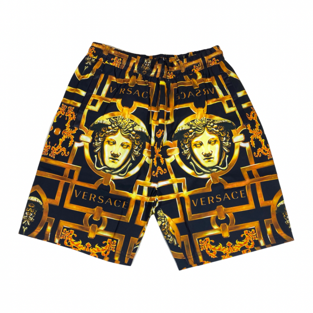 Versace شورت فرزاتشي لون أسود