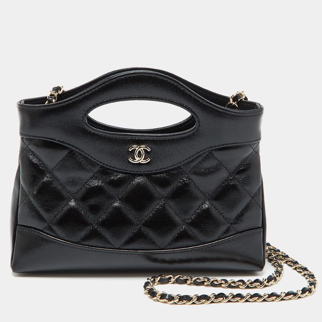 Chanel Black Quilted Leather Nano Bag