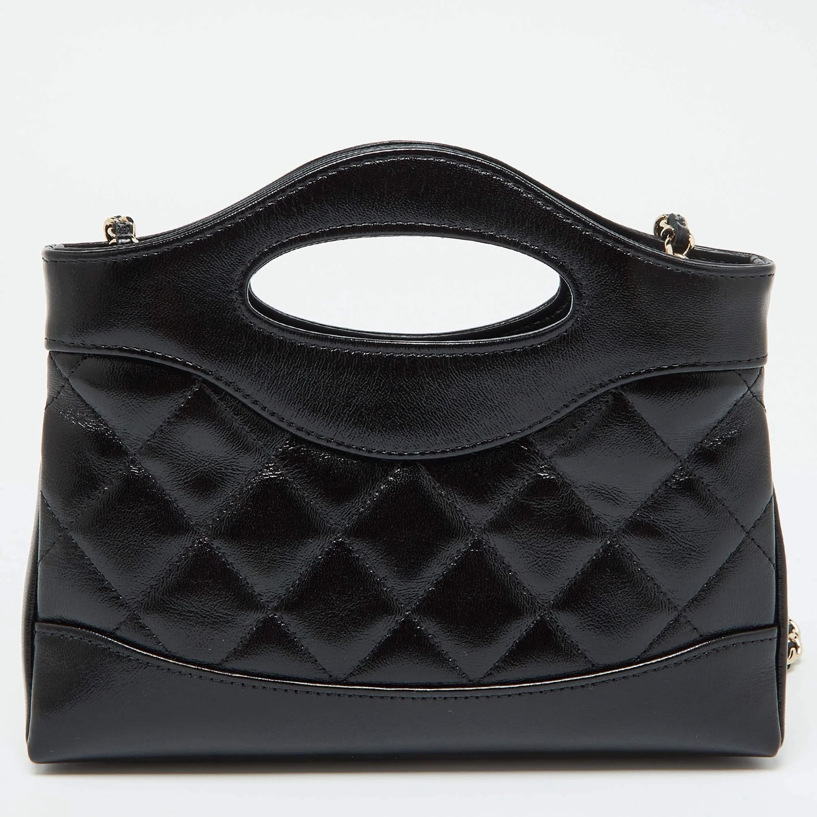 Chanel Black Quilted Leather Nano Bag