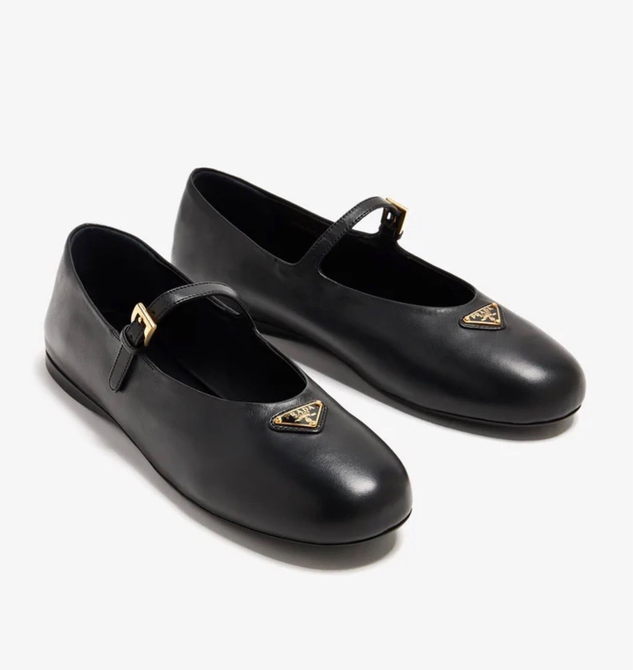 Xbrandat Leather Mary Jane Ballet Flats