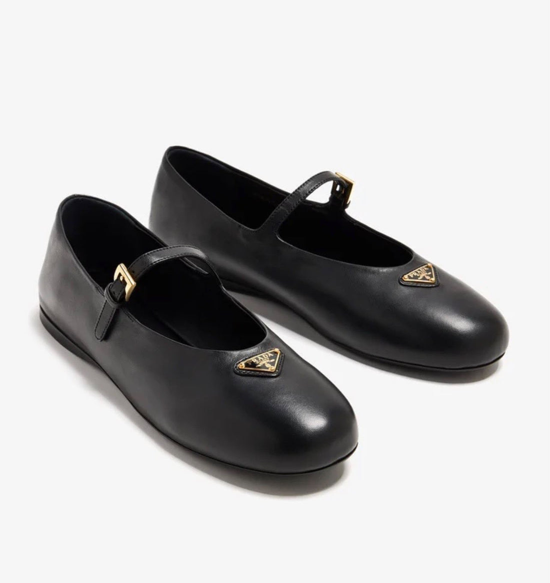 Xbrandat Leather Mary Jane Ballet Flats