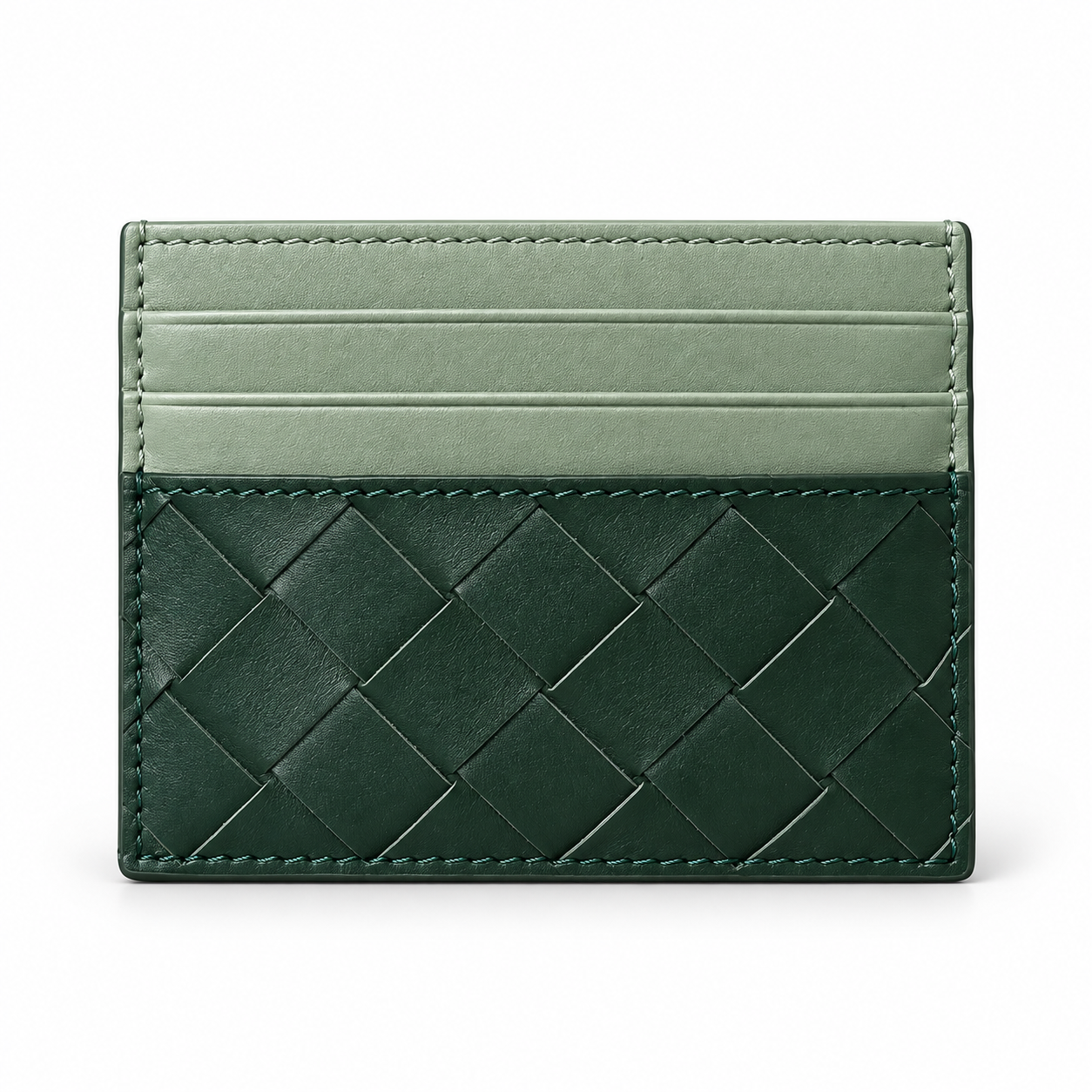 Xbrandat Intrecciato Leather Card Case – Style E