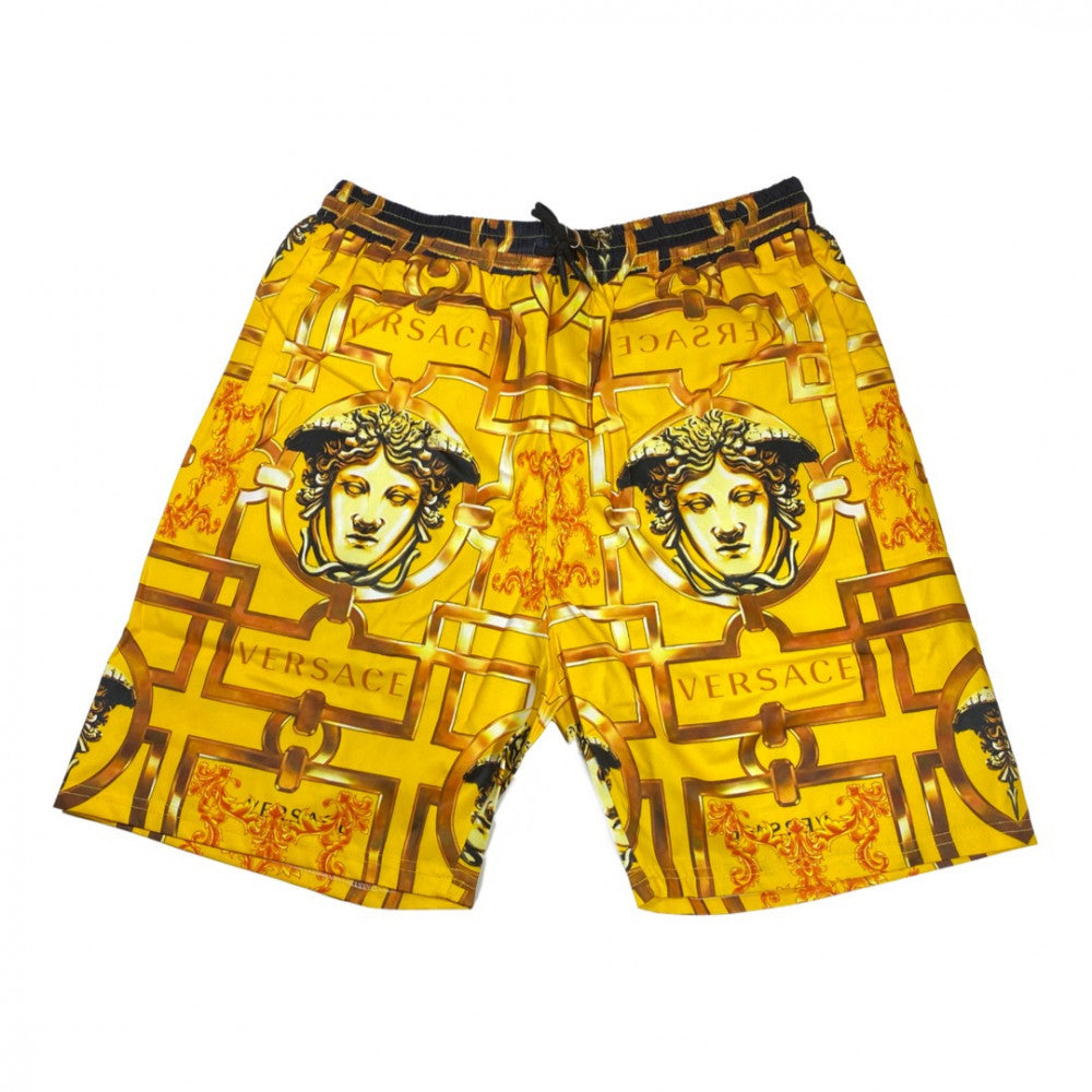 Versace شورت فرزاتشي لون أصفر