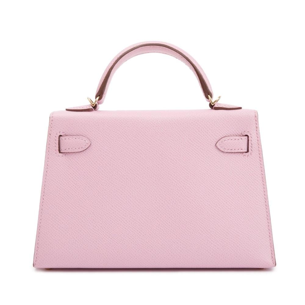 Hermès Mauve Sylvestre Epsom Leather Mini Kelly II Sellier 20 w/ Box & Strap - 5