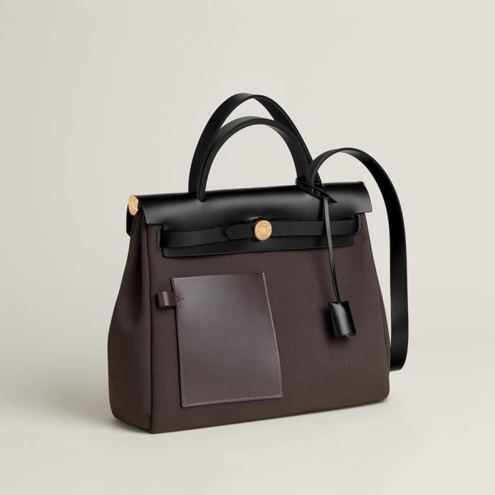Hermès شنطة ارميز بني Hermès Herbag - 4