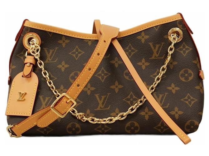 Louis Vuitton Monogram Carryall BB Shoulder Bag Brown