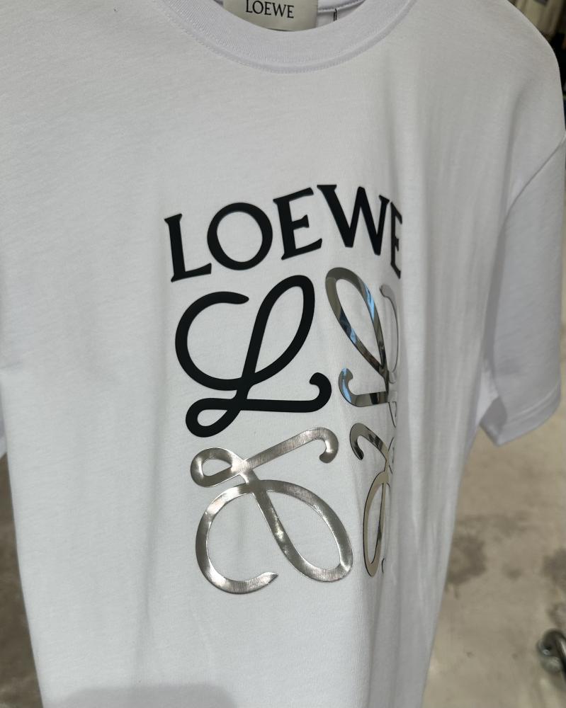 Loewe تيشيرت لويفي ابيض بشعار عاكس - 2