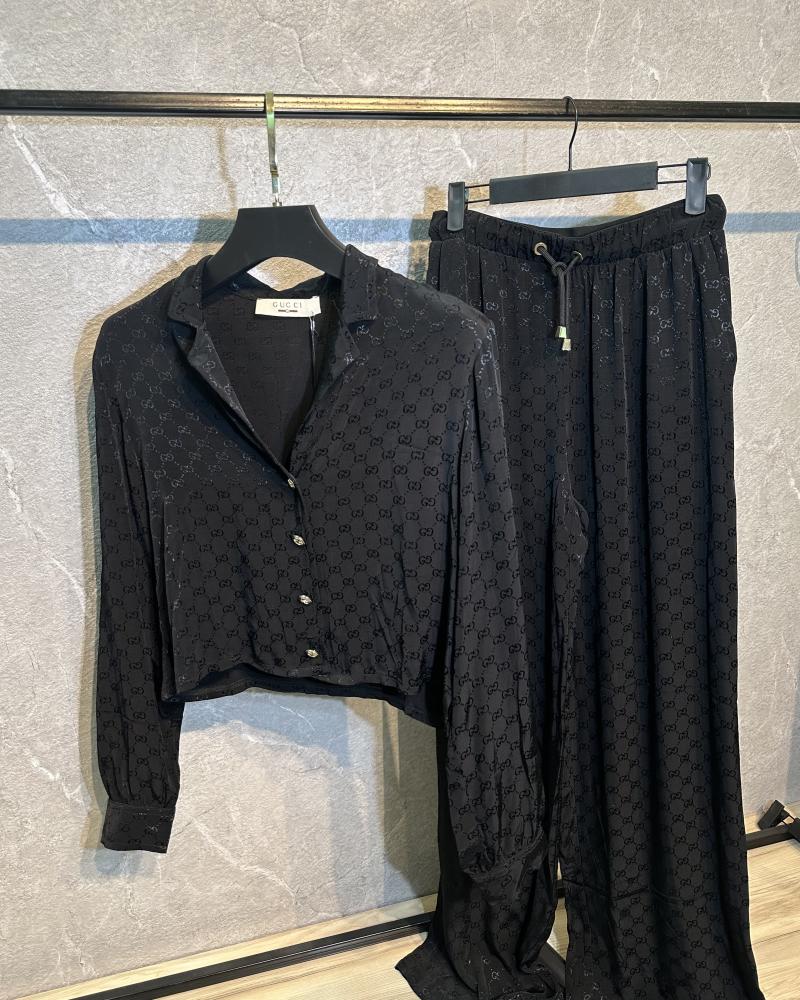 Gucci طقم قوتشي اسود - 4