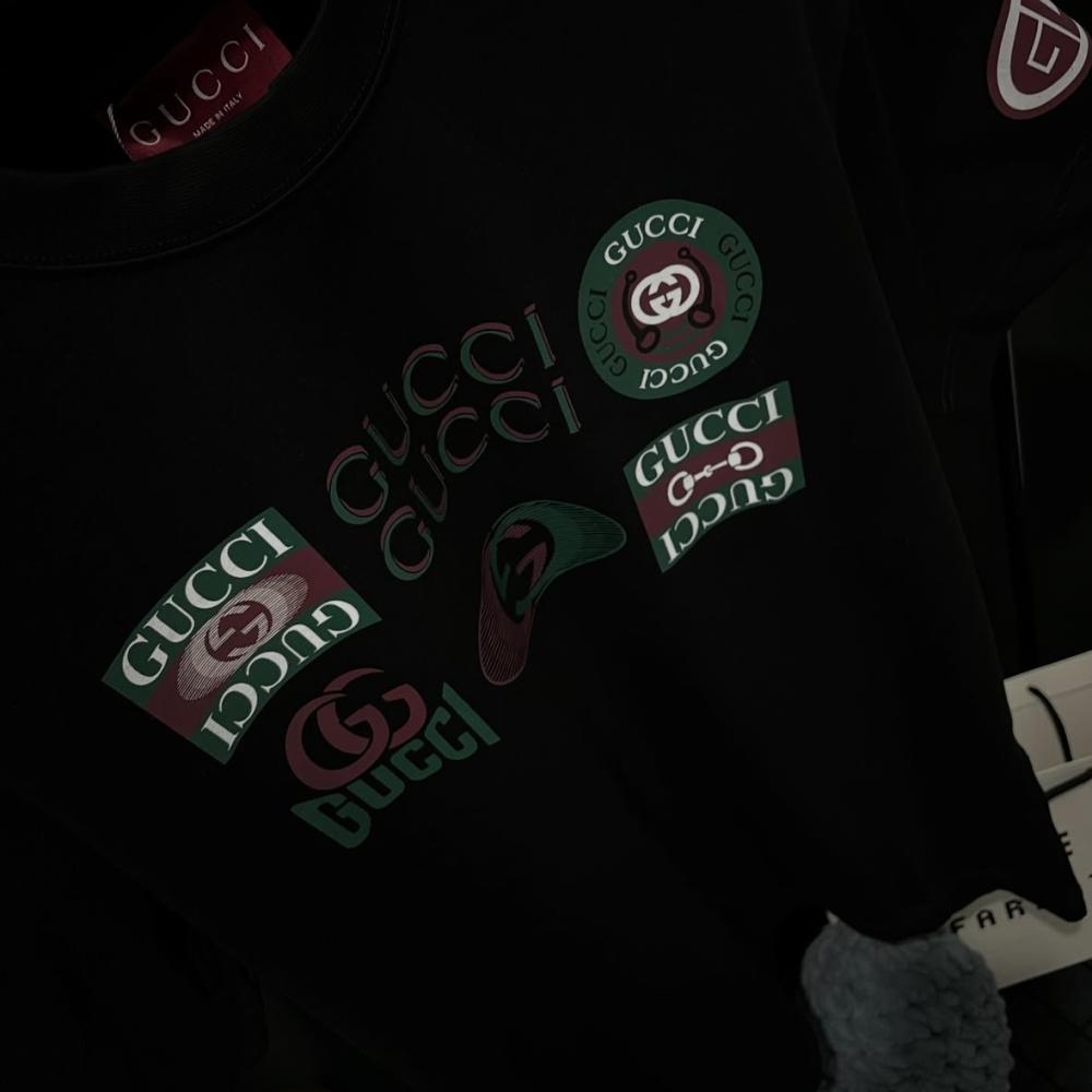 Gucci تيشيرت قوتشي ابيض و اسود - 6
