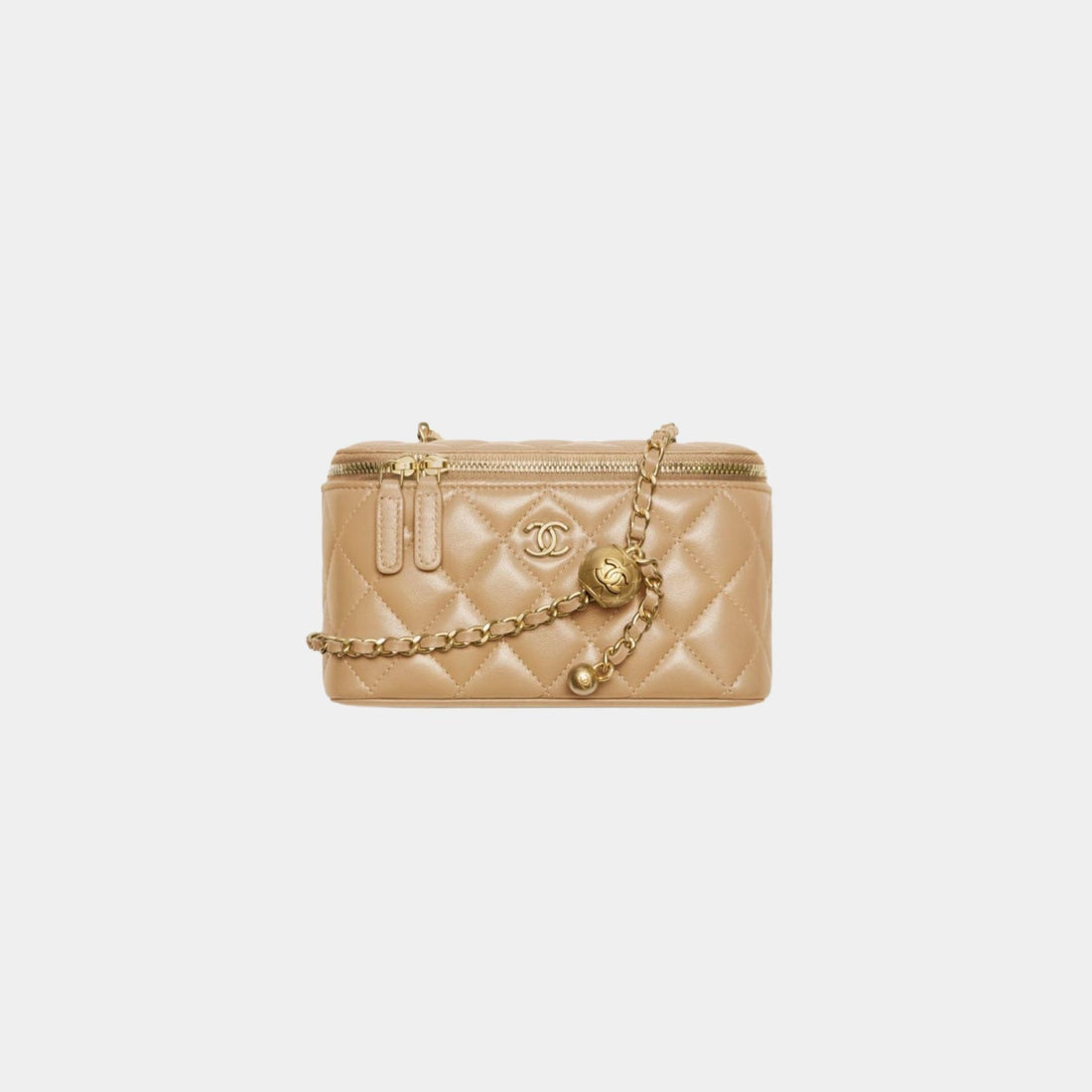 CHANEL Long Vanity with Chain in Shiny Lambskin