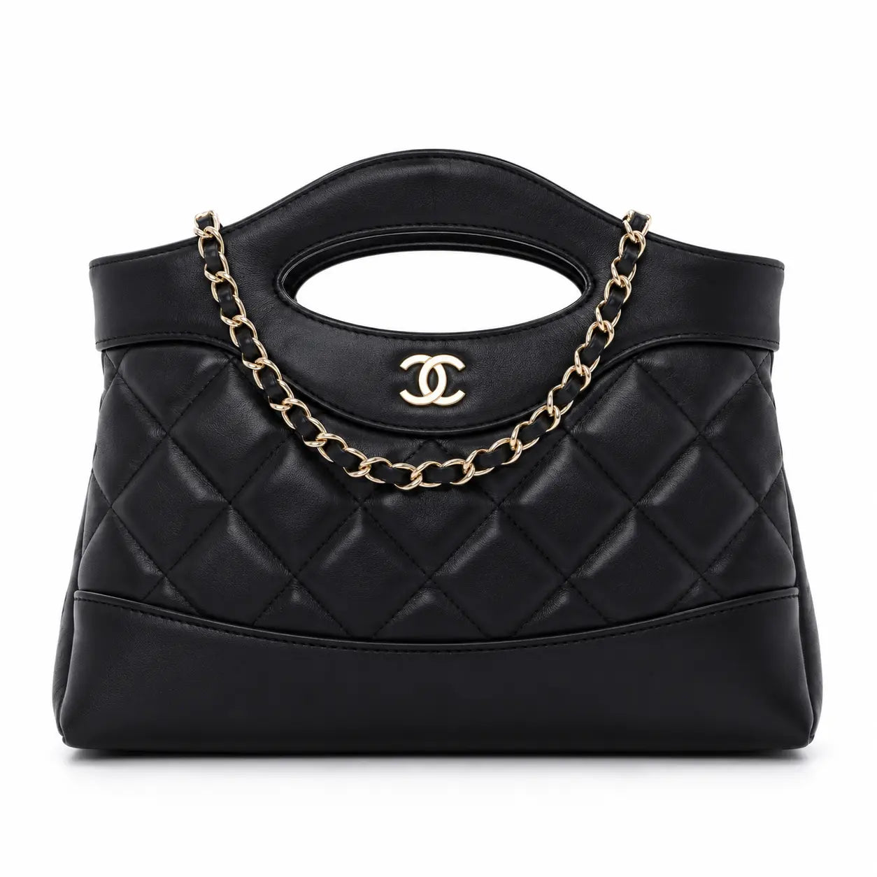 Chanel Black Quilted Leather Nano Bag