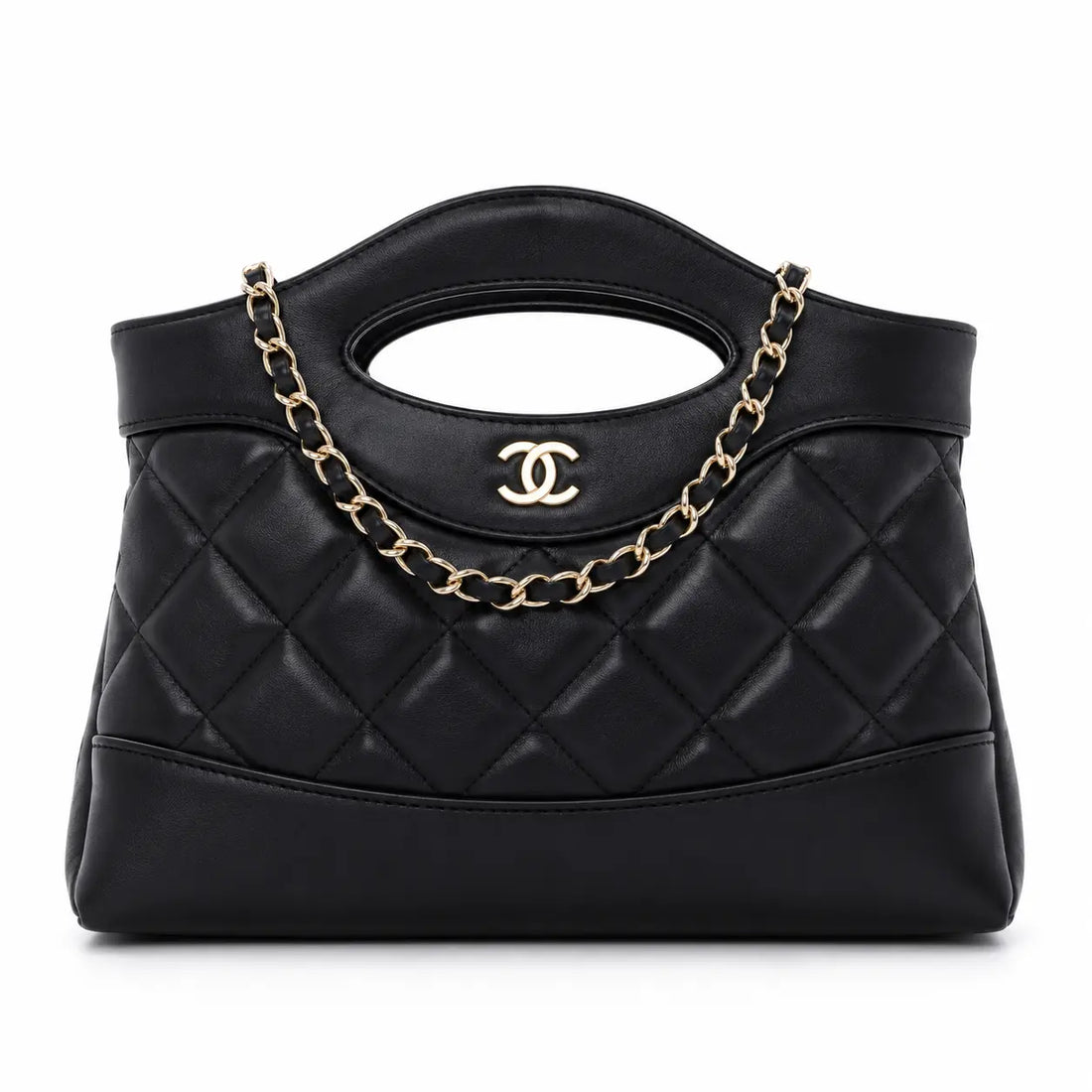 Chanel Black Quilted Leather Nano Bag