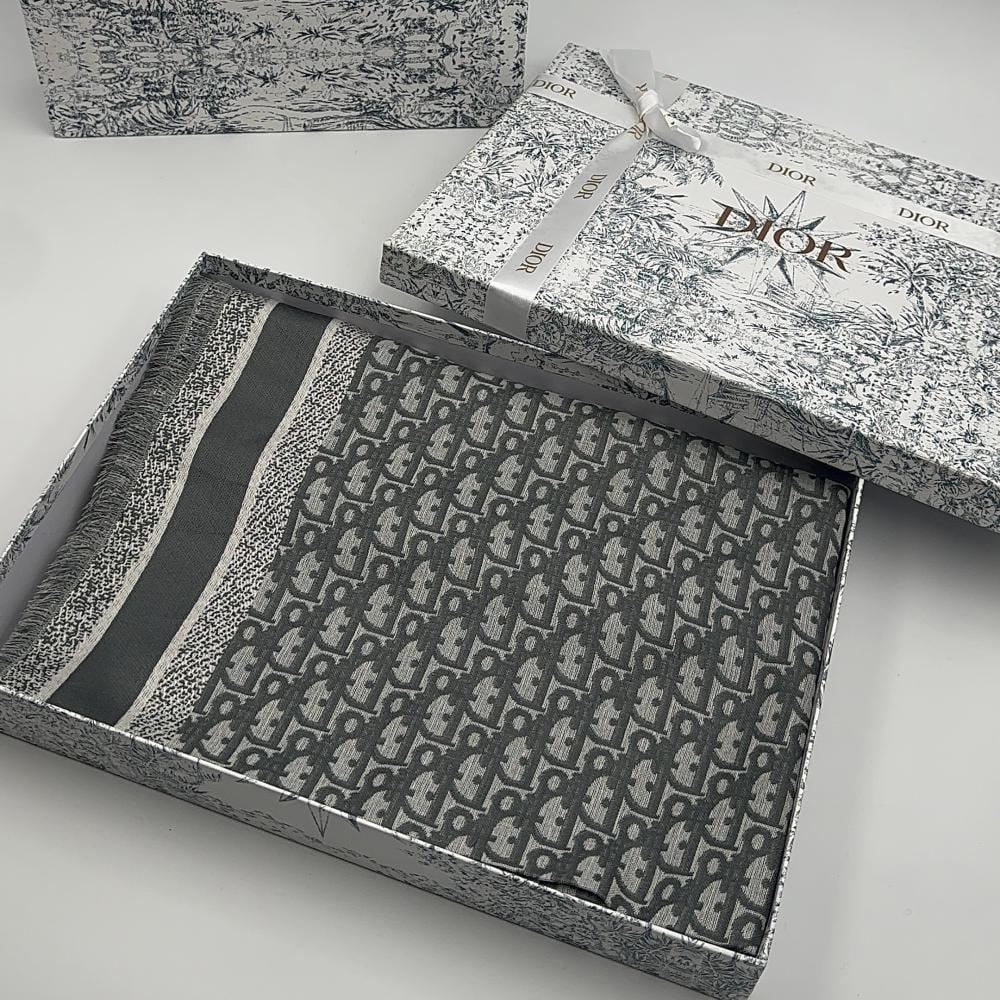 Dior Gray Dior Scarf - 3