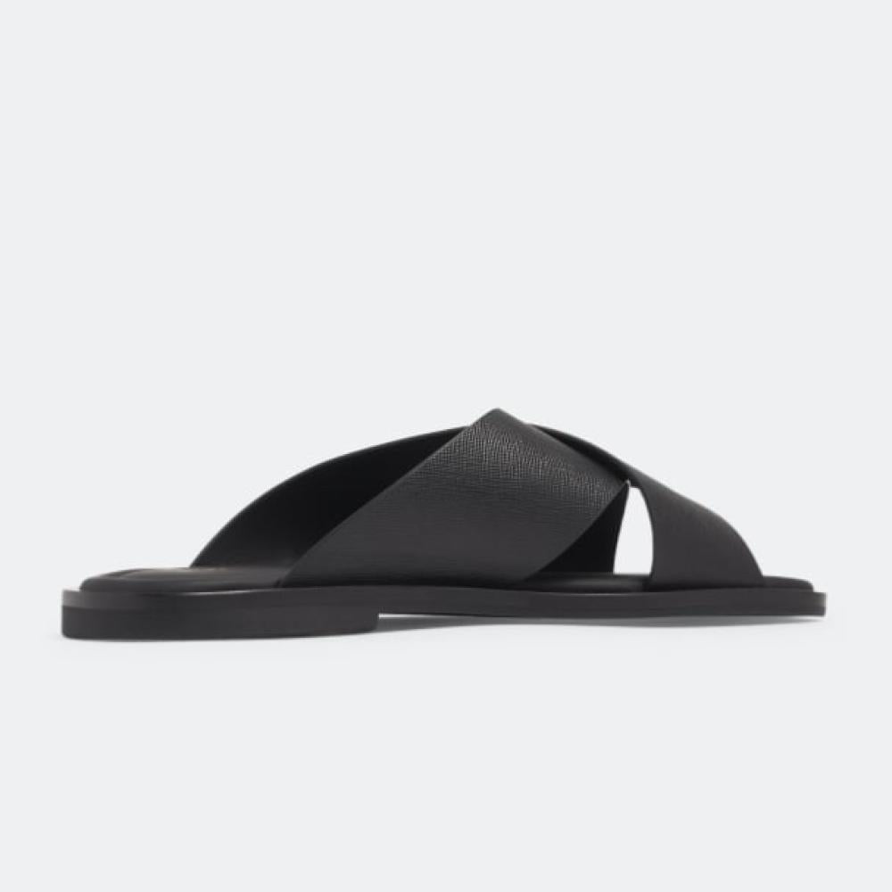 Prada Saffiano leather crisscross sandals - 3