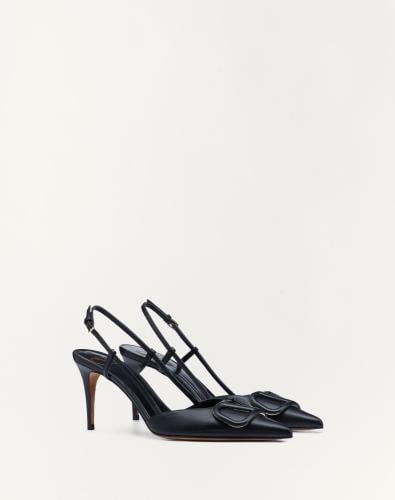 Valentino VLOGO SIGNATURE CALFSKIN SLINGBACK PUMP 80 MM