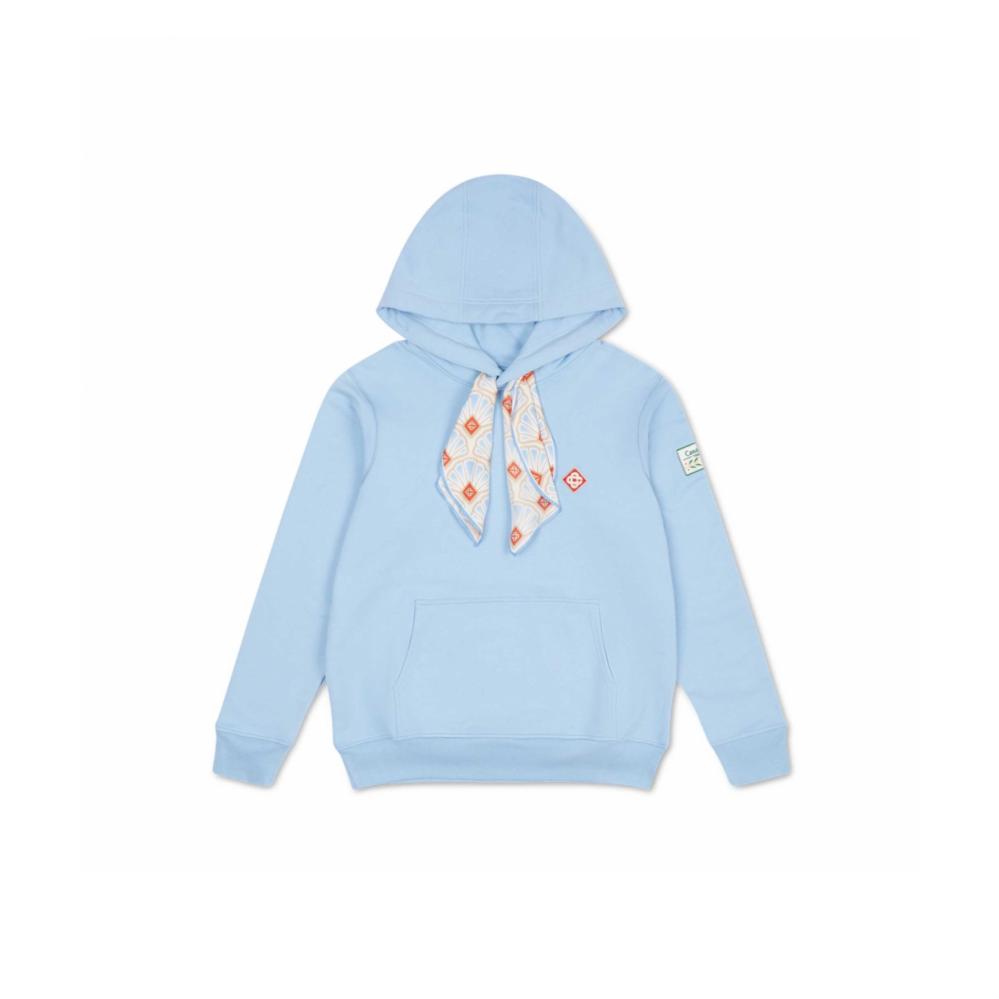 Casa Blanca Scarf Hoodie - Alaskan Blue
