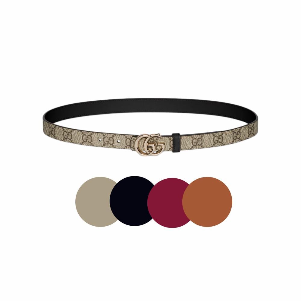 Gucci Reversible GG Marmont thin belt