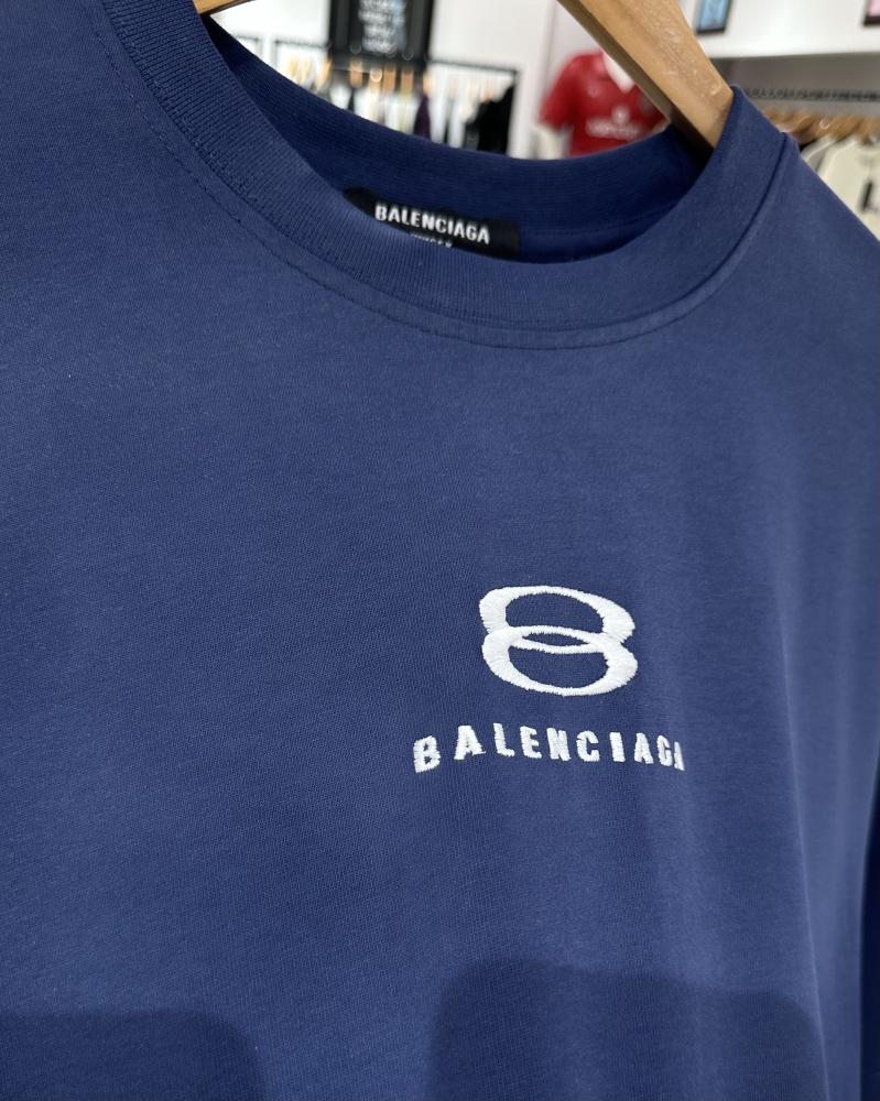 Balenciaga تيشيرت بالنسياقا كحلي - 2