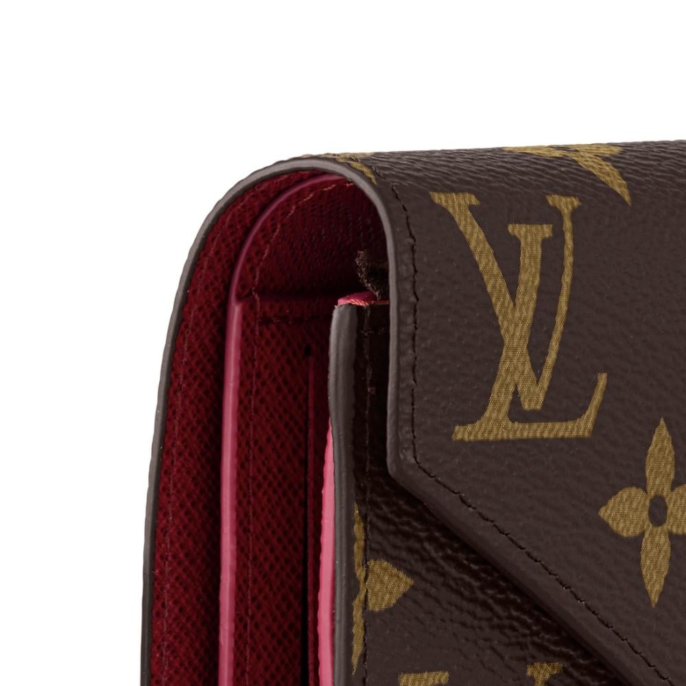 Louis Vuitton محفظة لويس فيتون عنابي | Victorine Wallet - 4
