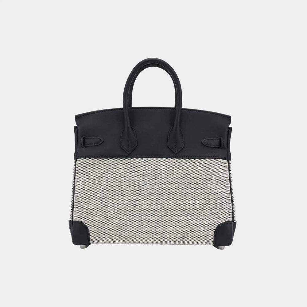 Hermes Birkin 25 Canvas-Swift Black PHW