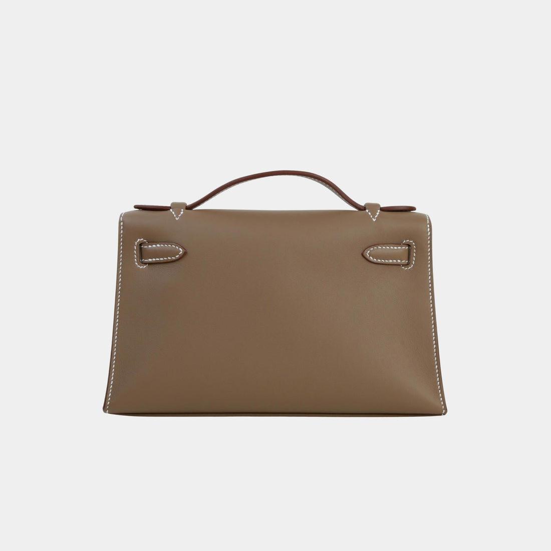 Hermes Kelly Pochette Swift Etoupe