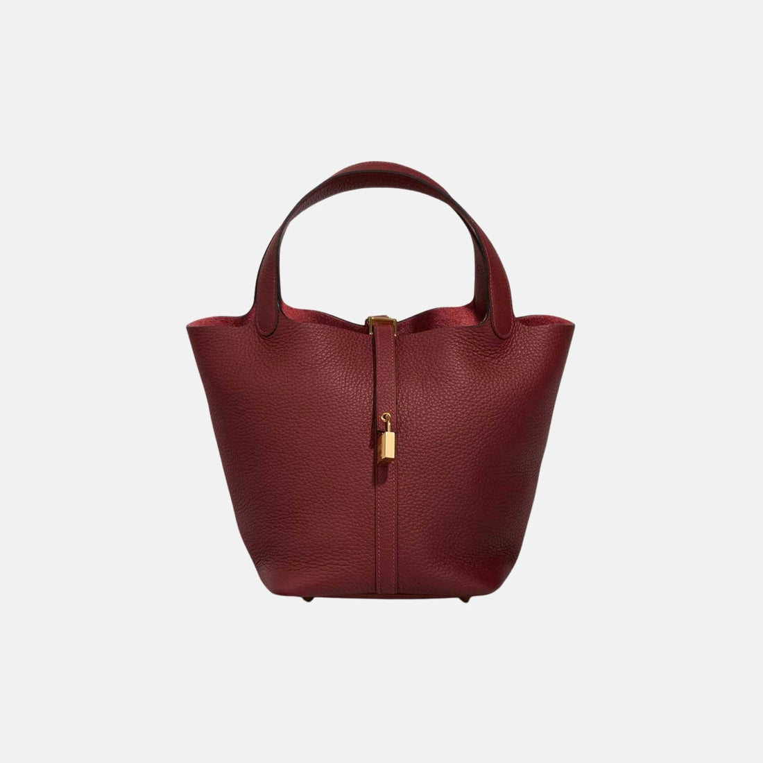 Hermes Picotin 22 Taurillon Clemence Rouge H GHW