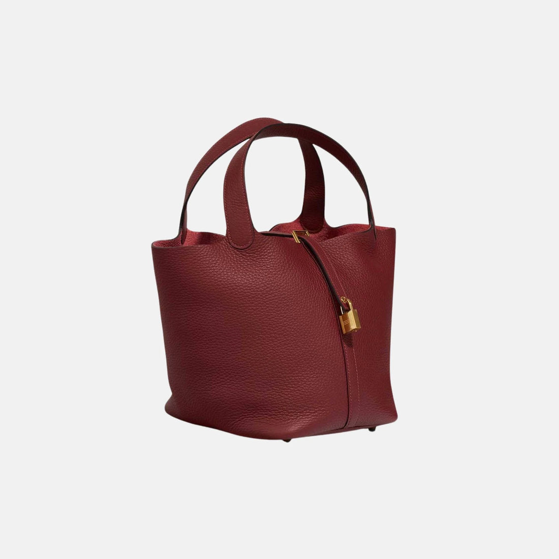 Hermes Picotin 22 Taurillon Clemence Rouge H GHW