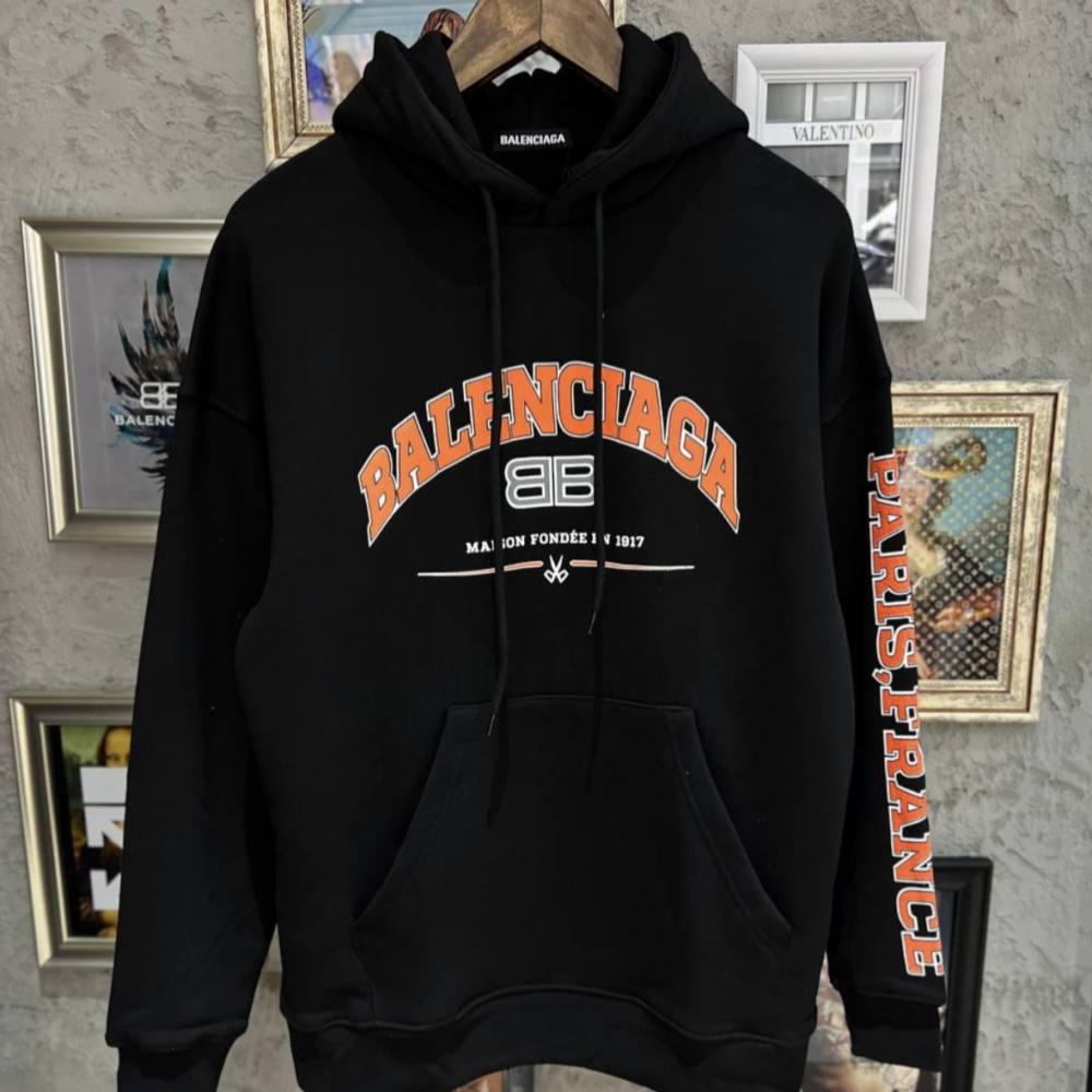 Balenciaga هودي بالنسياقا لون اسود - 3