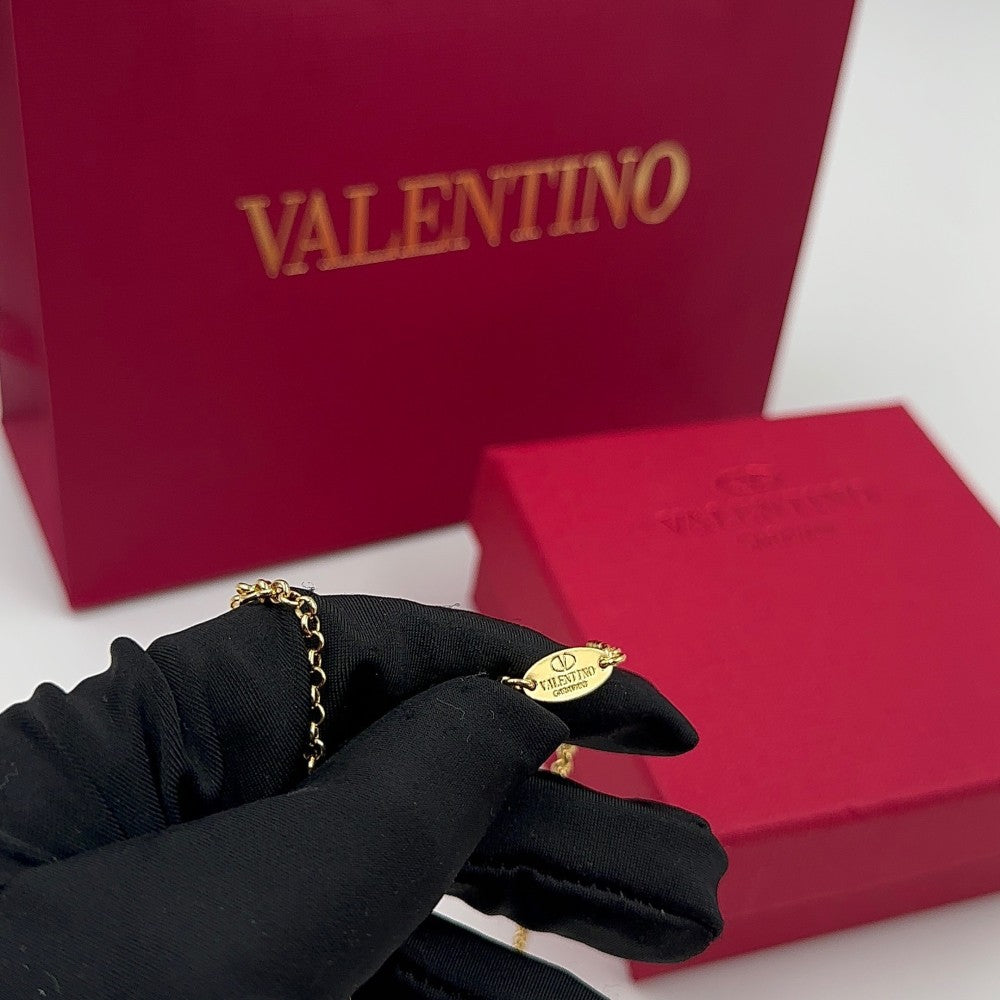 Valentino سلسال فالنتينو ذهبي بكرستال - 5
