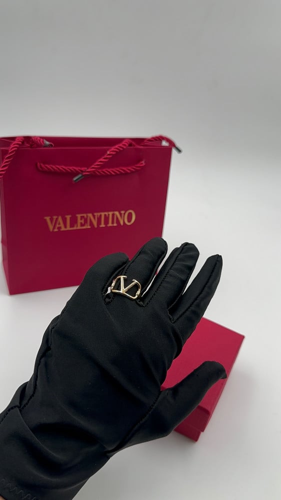 Valentino خاتم فالنتينو لون ذهبي - 2